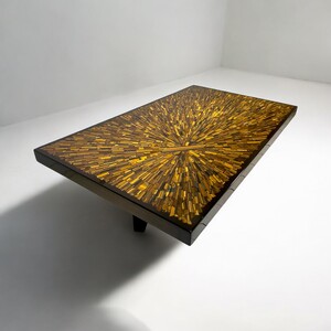 Coffee Table in Tiger eyes by Jean Claude Dresse.