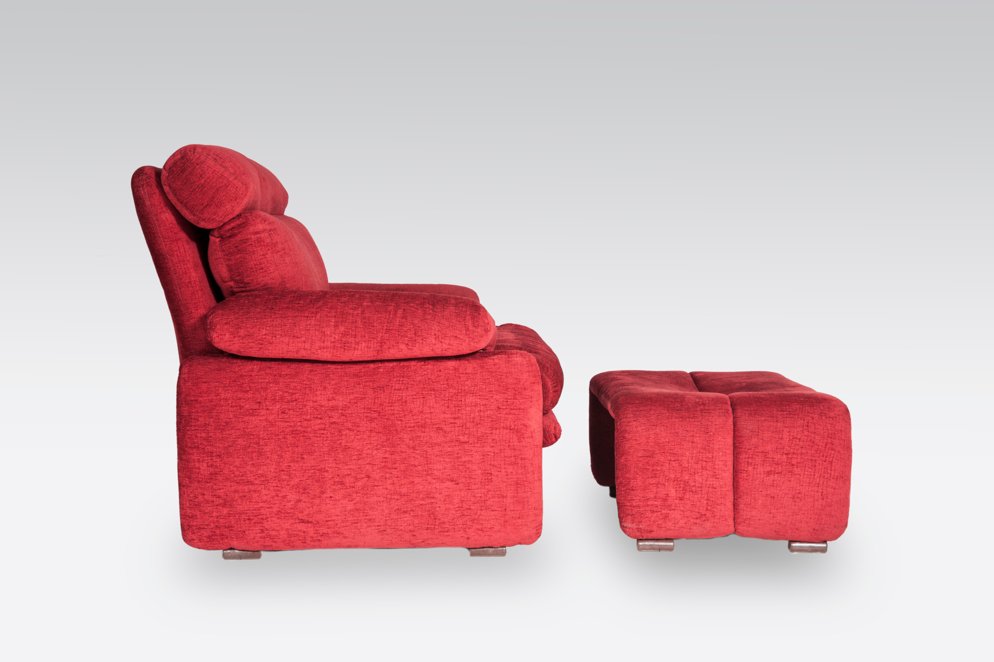 Pair of Armchairs and his otoman by Tobia Scarpa Model Cornado